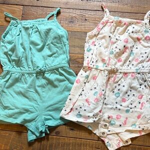 Old Navy Kids Romper Set - Aqua and Cream